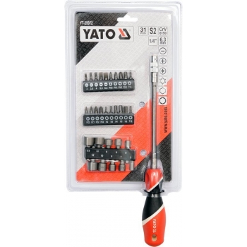 Yato wkrętak elastyczny z wymiennymi bitami, YT-25972