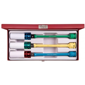 King Tony, zestaw nasadek do felg ALU + przedłużki, 4406MX