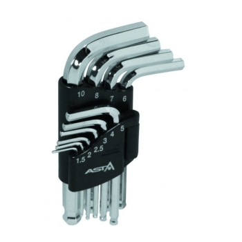 Asta, klucze ampułowe, Hex, krótkie, A-709BP1