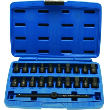 BGS, nasadki do korków oleju, 21 szt, B.1014