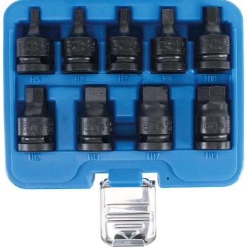 BGS, nasadki udarowe 1/2", imbus 5-19 mm, 9szt, B.5485