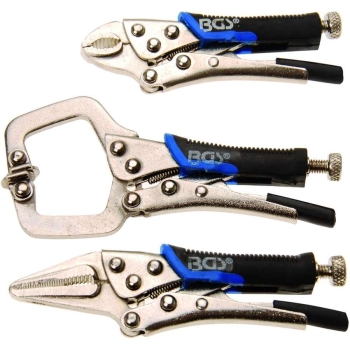 BGS, szczypce samozaciskowe, 3 szt, B.4499