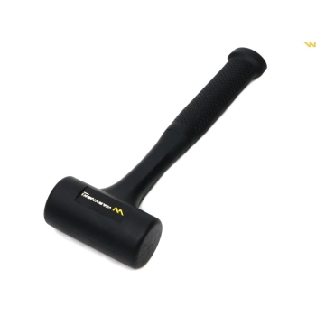 Waryński, młotek gumowy czarny lity 900 g, WMM202