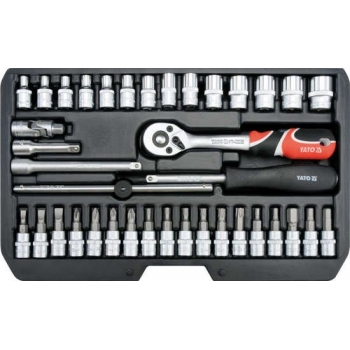 Yato zestaw kluczy nasadowych 38szt. 1/4